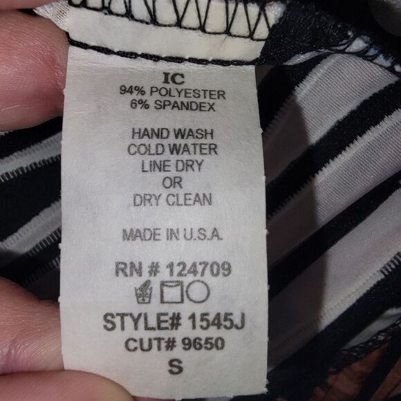 IC By CONNIE K. Asymmetrical Artsy Jacket Striped Size Small - Picture 7 of 7